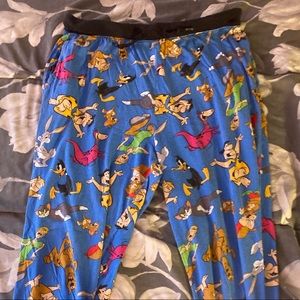 Looney Tunes, Flinstones, and Scooby Doo Pajama Pants